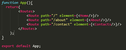 react routing paths